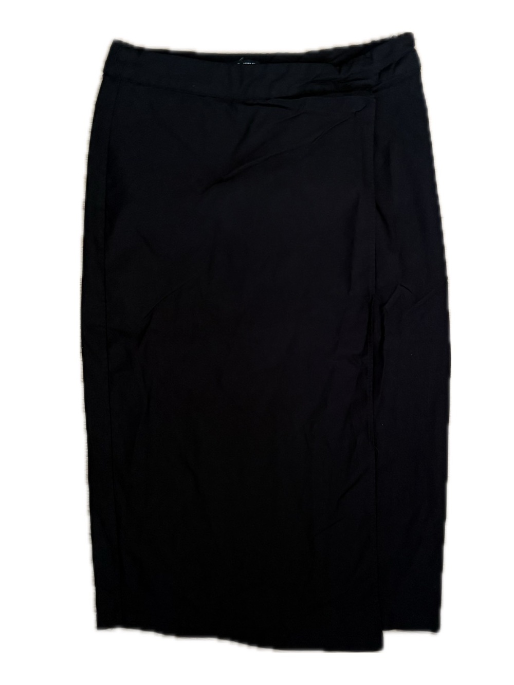 Women’s Black Midi Pencil Skirt High Waist Stretch Size M